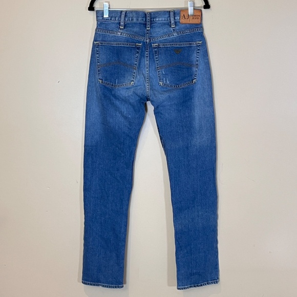 Armani Jeans J31 Regular Straight Jeans - Men's Size 30*34 - Blue - Picture 3 of 12